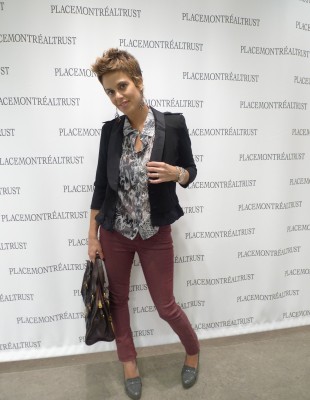 Dans la cabine avec Claudine Prévost.