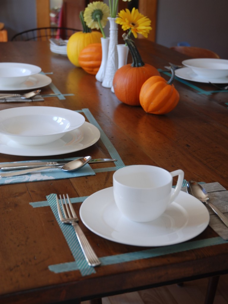 DIY Washi tape en guise de napperon