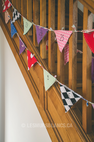 DIY Calendrier de l’Avent – fanions