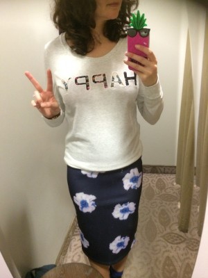 Cabine express au Simons centre-ville.