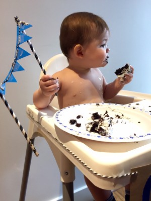 Le 1 an de BB Oli à la Pinterest.